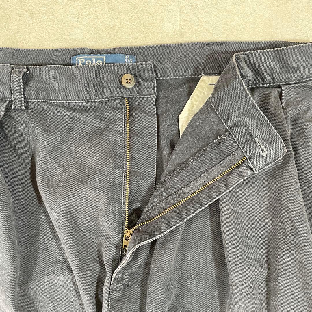 【美品】90s POLO RALPH LAUREN ハーフパンツ 40 紺色