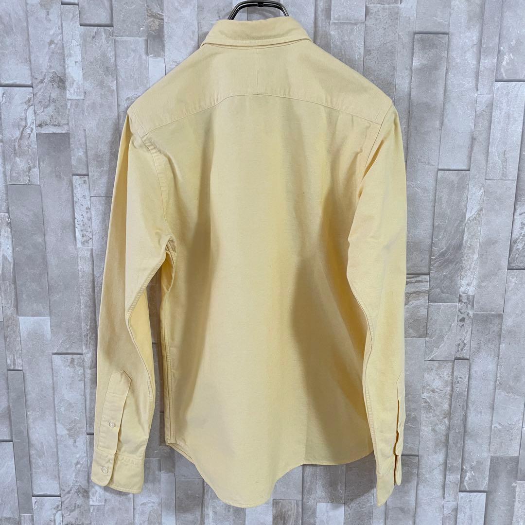 【美品】90s POLO RALPH LAUREN 長袖シャツ 7 イエロー