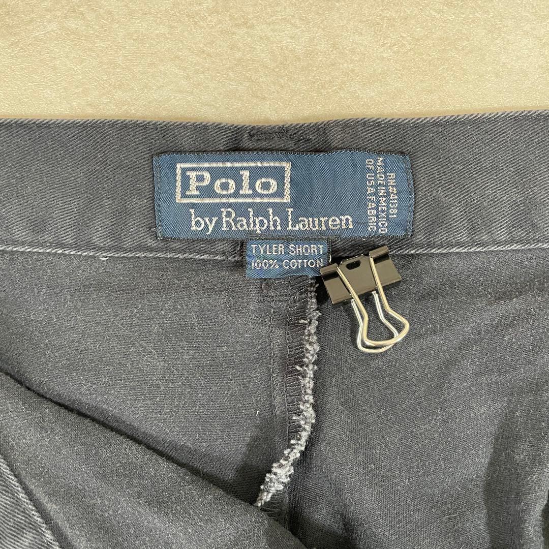 【美品】90s POLO RALPH LAUREN ハーフパンツ 40 紺色