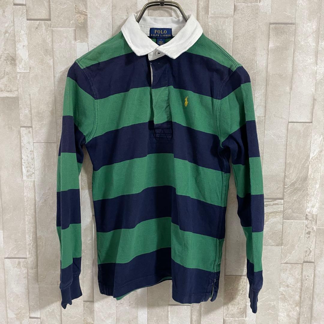 【美品】POLO RALPH LAUREN 長袖ポロシャツ 7 ポニー刺繍