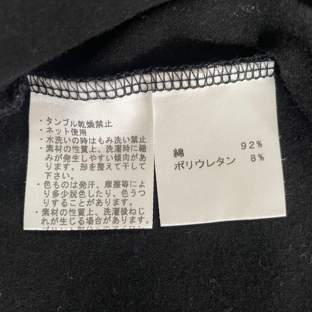 【美品】EMPORIO ARMANI イーグルロゴ ブラック Tシャツ Sサイズ