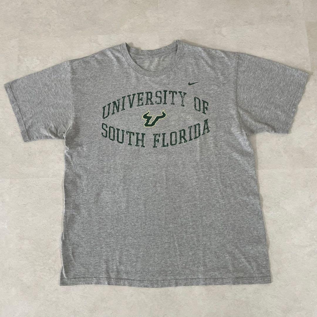 【美品】USA古着 NIKE 半袖Tシャツ Lサイズ 南フロリダ大学