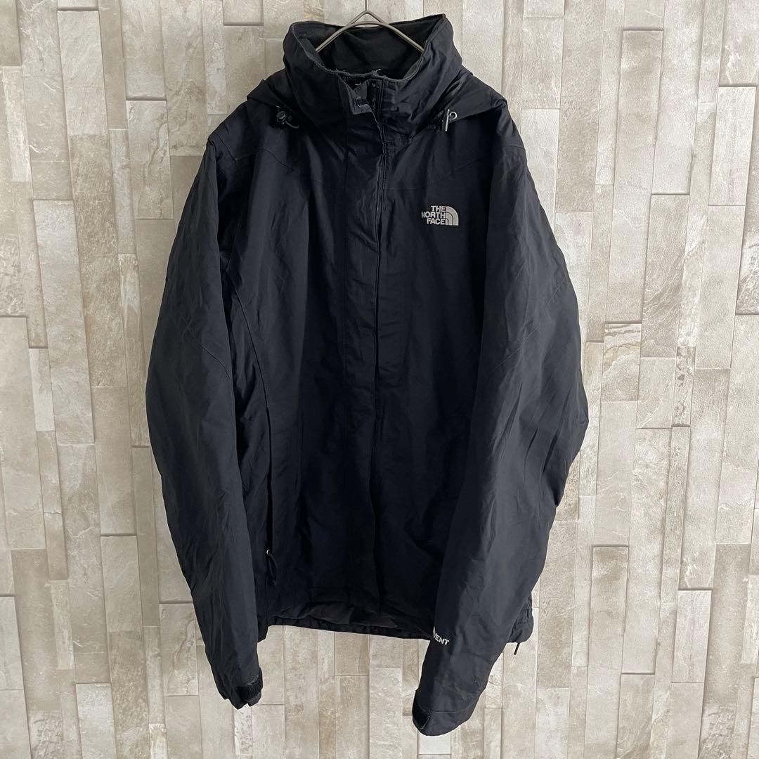 【美品】THE NORTH FACE マウンテンパーカー HYVENT 黒色
