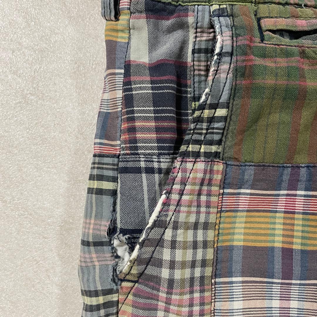 90s POLO RALPH LAUREN ハーフパンツ 34 パッチワーク
