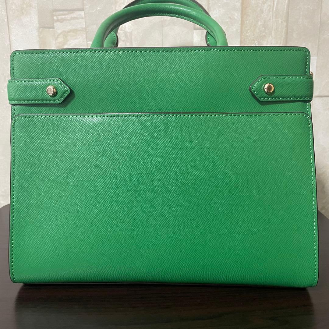 訳あり新品 kate spade ハンドバッグ 2way グリーン