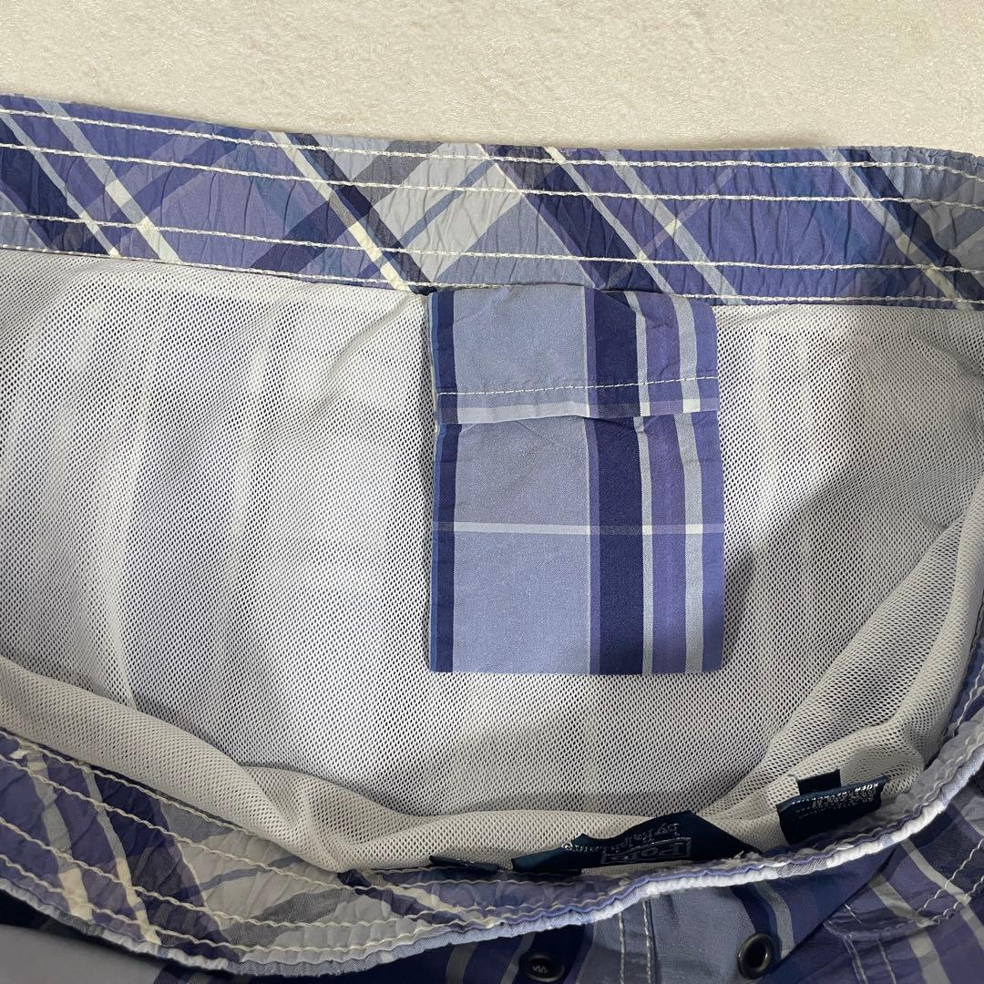 【美品】POLO RALPH LAUREN スイムショーツ 青チェック柄 S