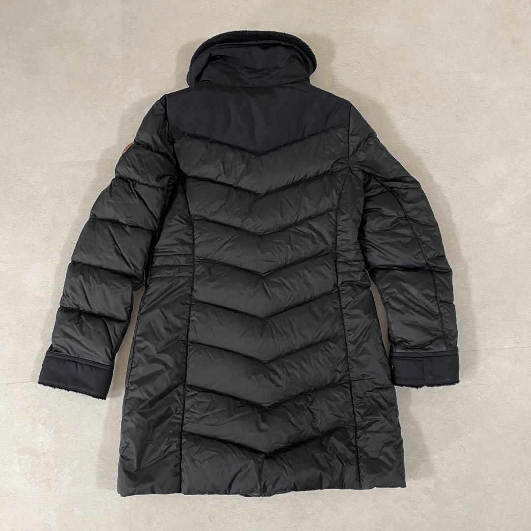 古着 ザノースフェイス ボア付き ロングダウンコート ホワイトレーベル M 黒