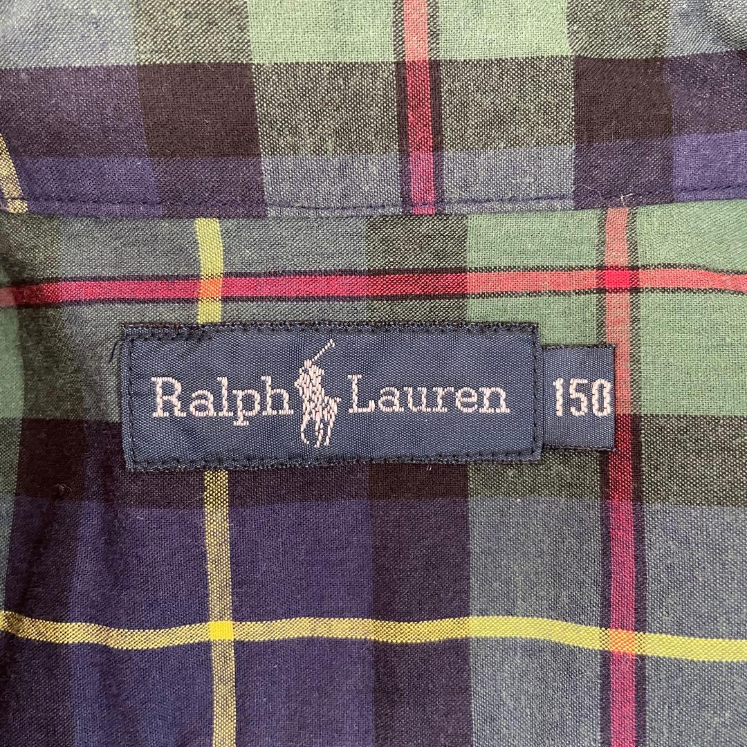 【美品】90s POLO RALPH LAUREN 長袖シャツ チェック柄