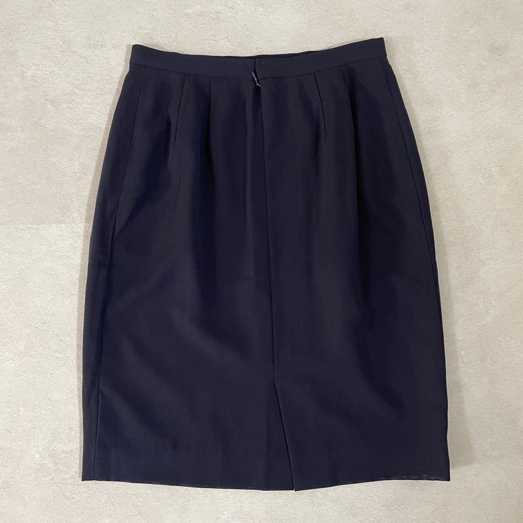 90s BURBERRYS オールド 膝丈スカート サイズ9 ブラック