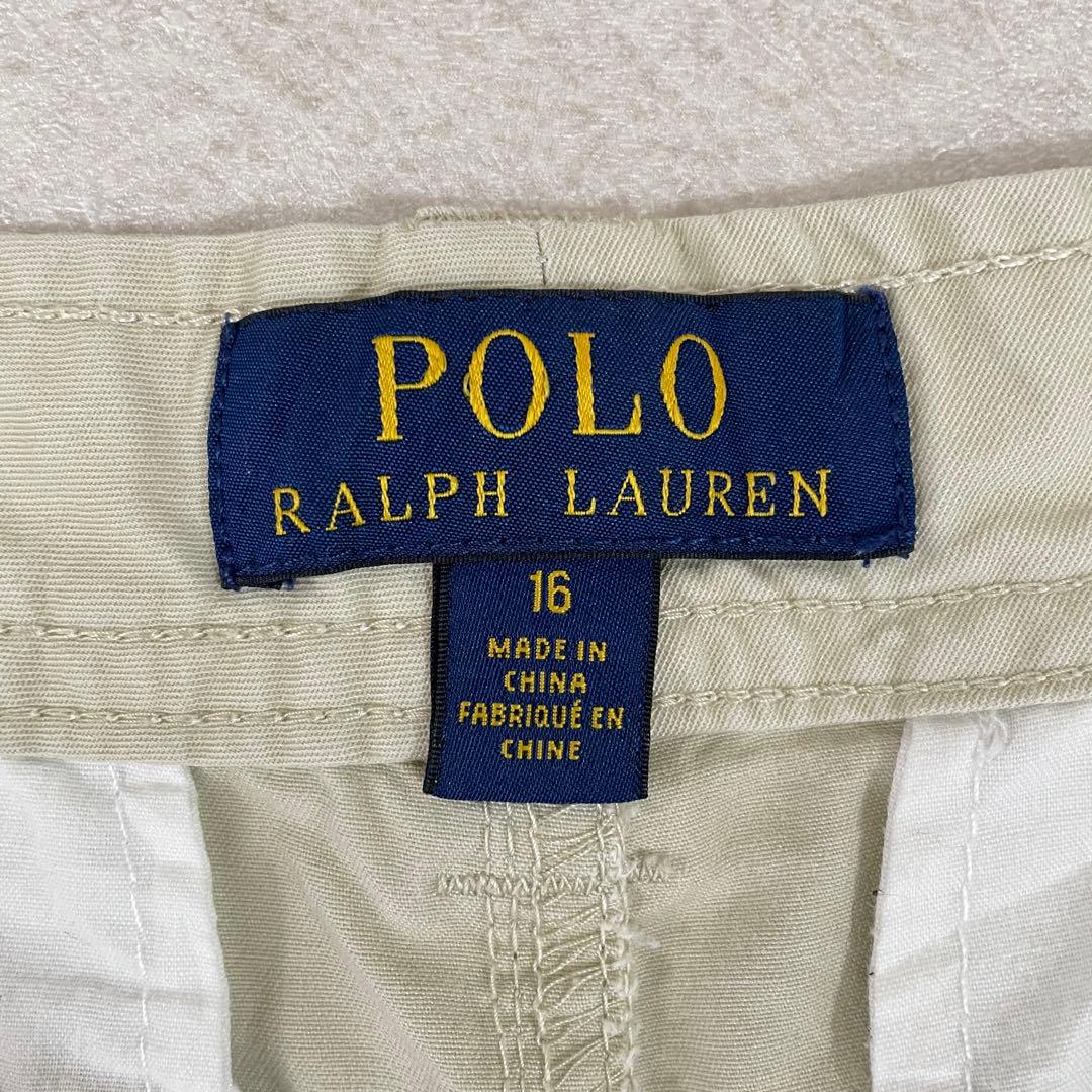【美品】 POLO RALPH LAUREN ハーフパンツ 16 ベージュ