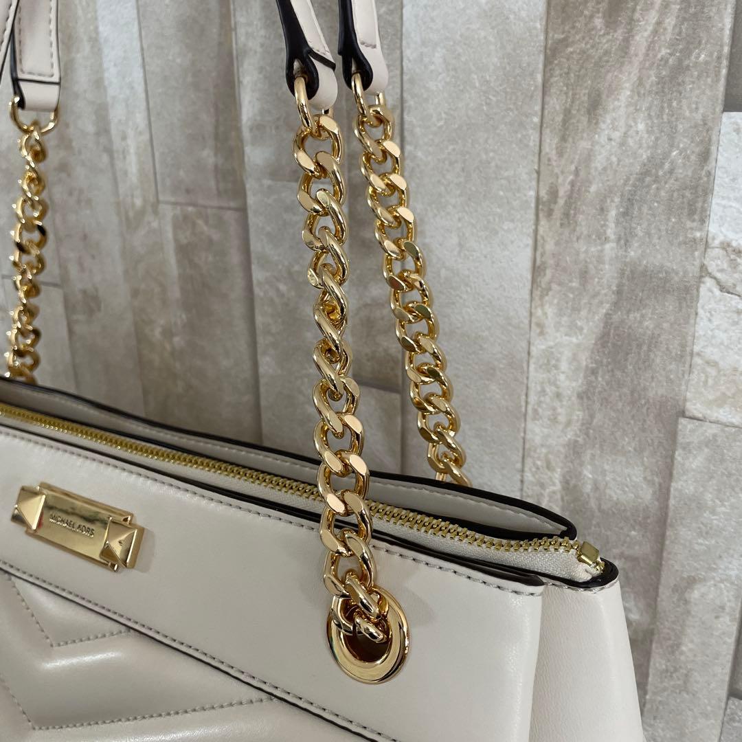 訳あり新品 MICHAEL KORS トートバッグ ホワイト