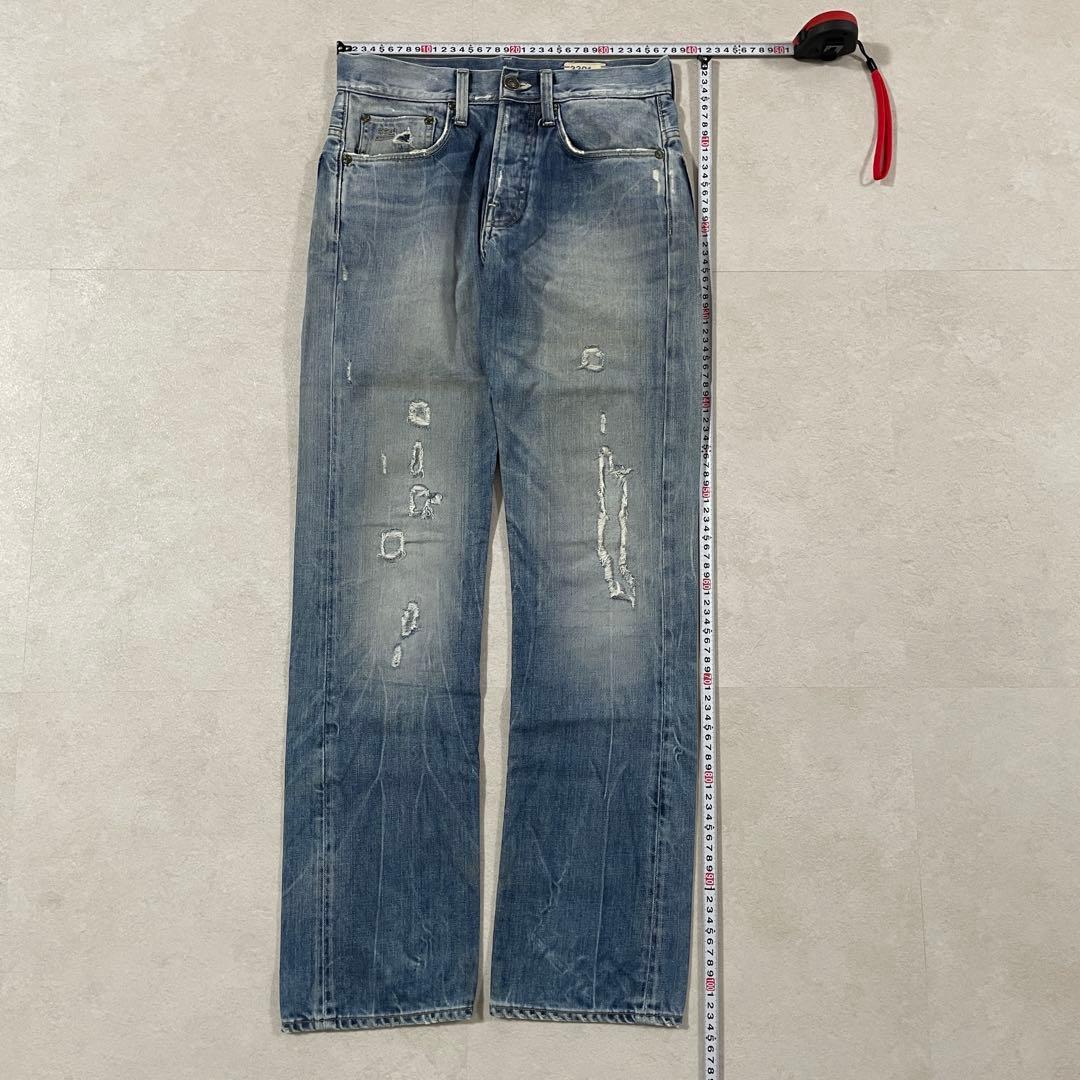 古着 G-STAR RAW ダメージデニム 3301 サイズ28 レングス32