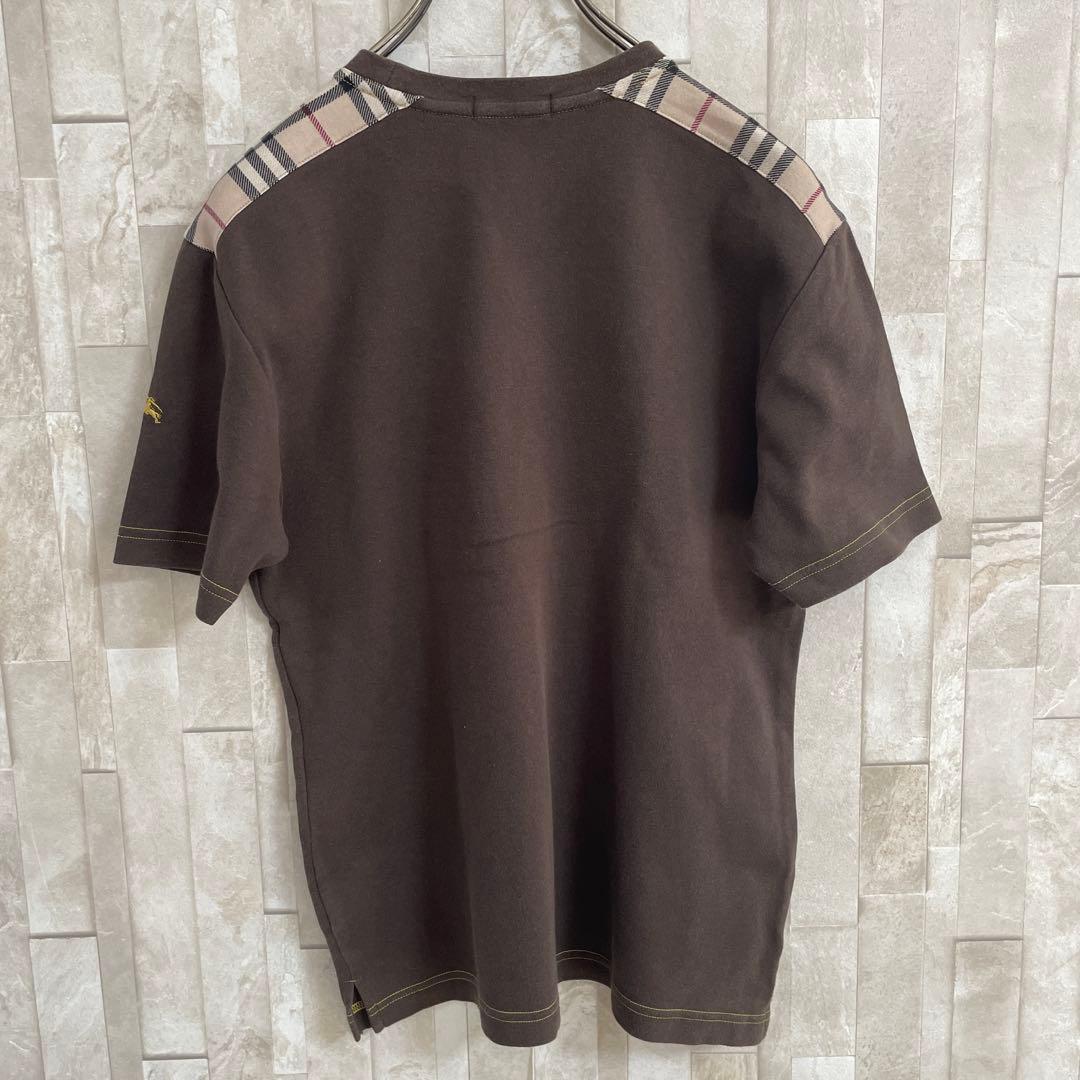 【美品】BURBERRY BLACK LABEL バーバリーチェック Tシャツ