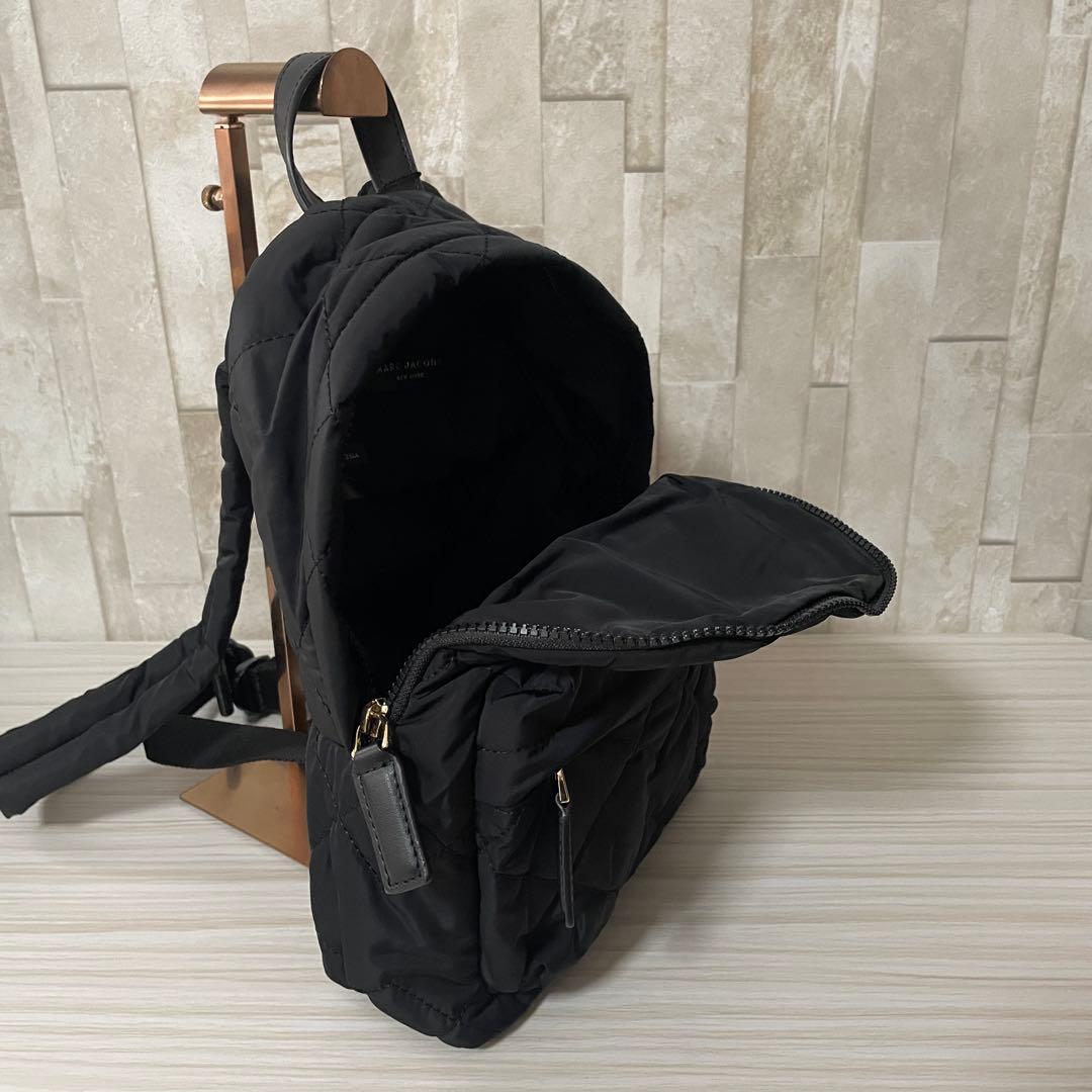 訳あり新品 MARC JACOBS バックパック キルティング 黒