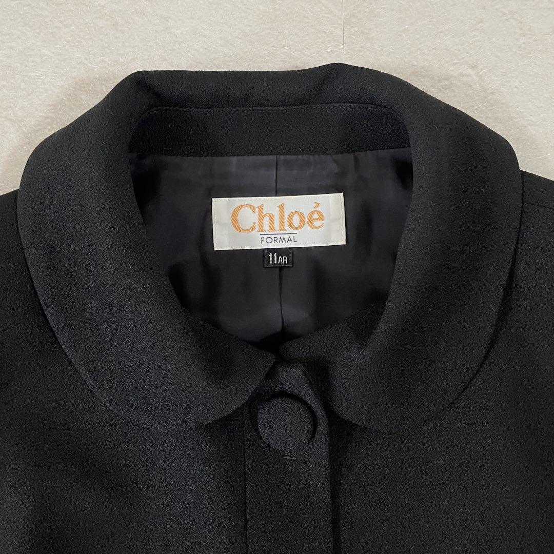 【美品】Chloé フォーマルジャケット 日本製 サイズ11AR ブラック