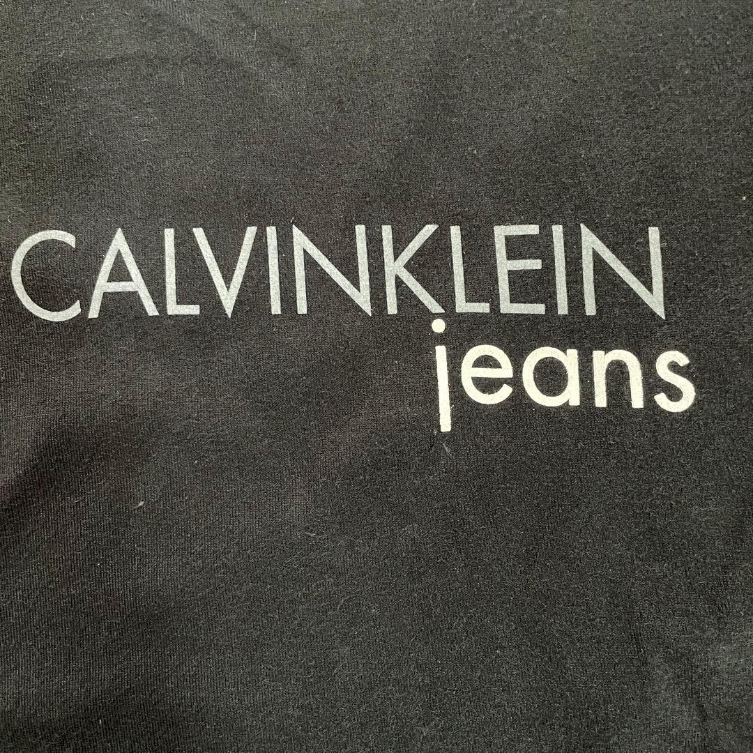 【美品】Calvin Klein jeans ブラック 半袖Tシャツ M