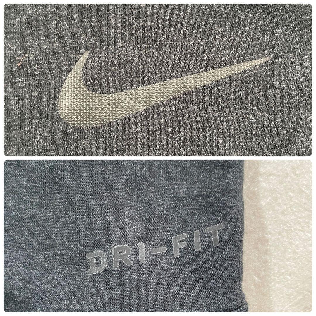 【美品】NIKE DRY-FIT ノースリーブパーカー Mサイズ ダークグレー