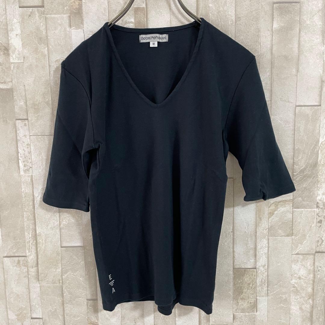 古着 EMPORIO ARMANI 半袖Tシャツ サイズM ブラック