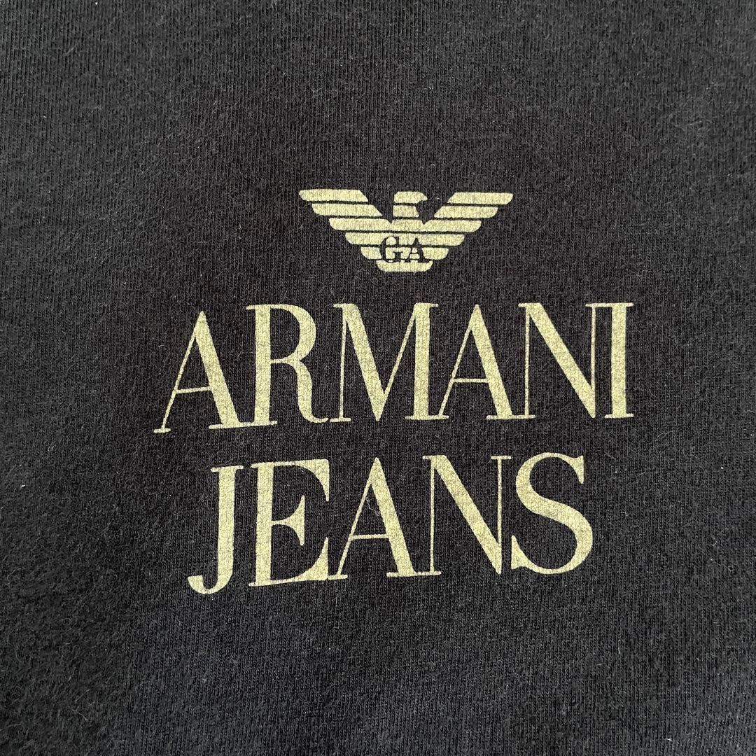 古着 ARMANI JEANS Tシャツ サイズXS ブラック