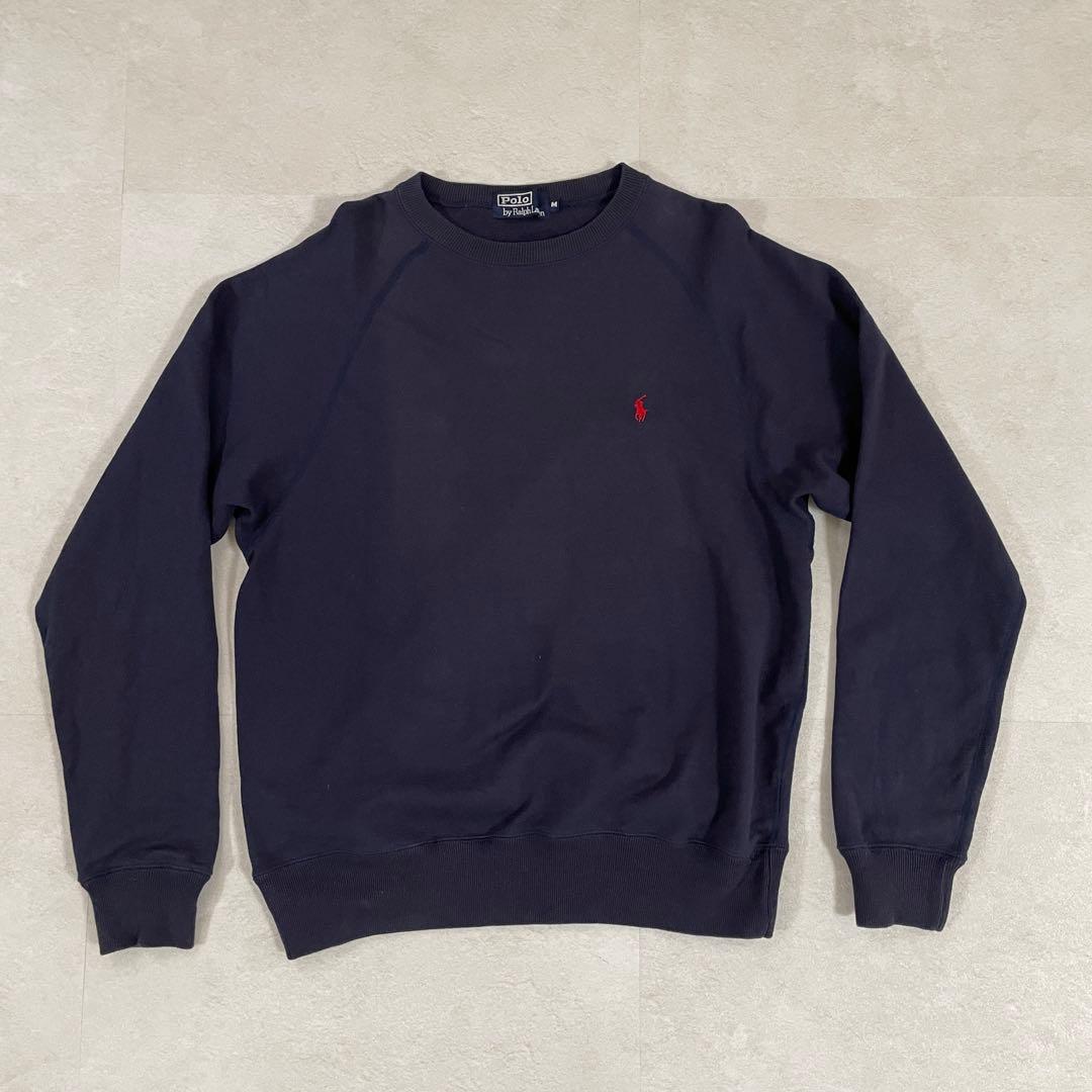 【美品】90s RALPH LAUREN スウェット ポニー刺繍 日本製 M