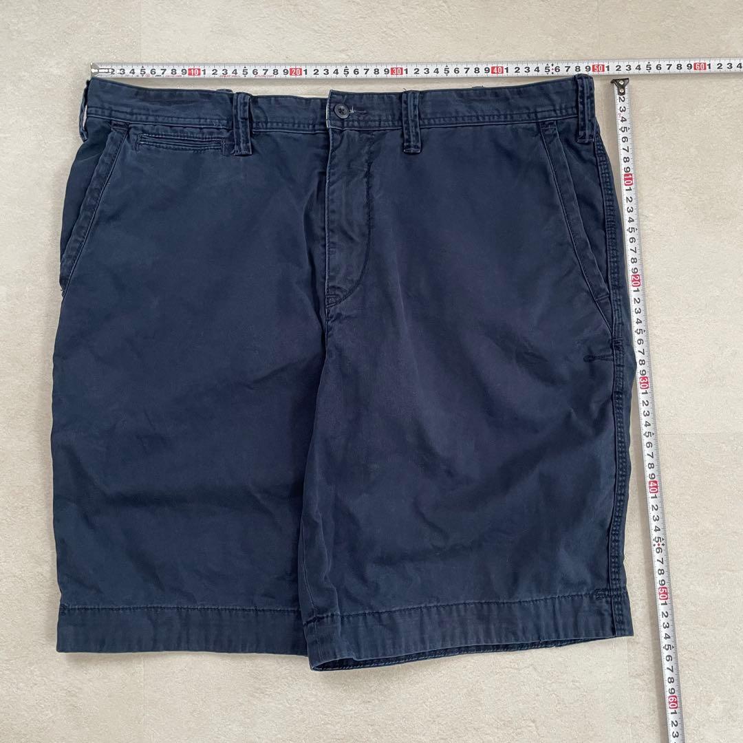【美品】POLO RALPH LAUREN ハーフパンツ サイズ38 ネイビー