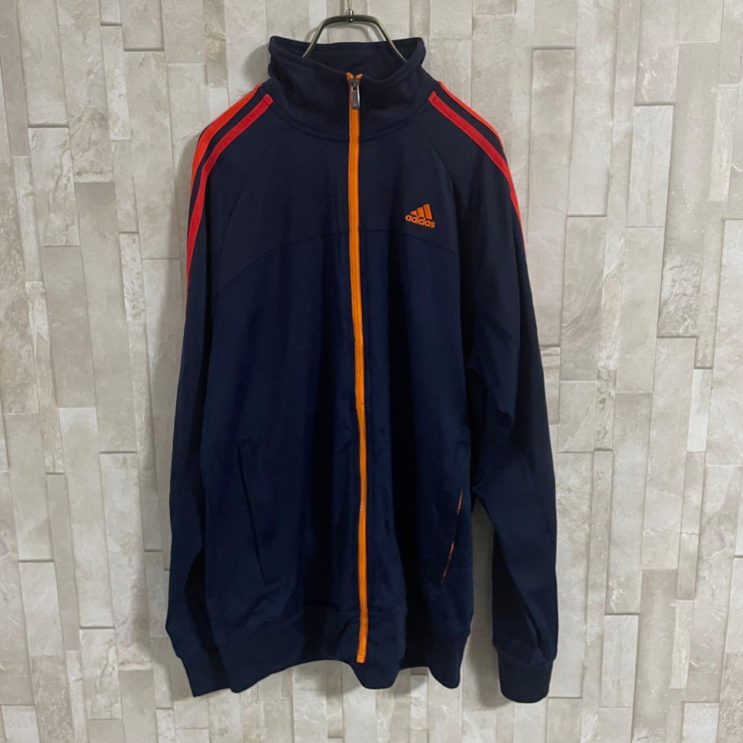 【美品】adidas トラックジャケット CLIMALITE ネイビー O