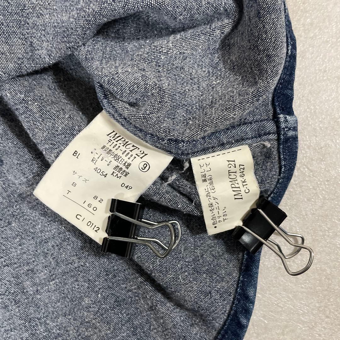【美品】90s POLO RALPH LAUREN 半袖デニムシャツ ポニー刺繍