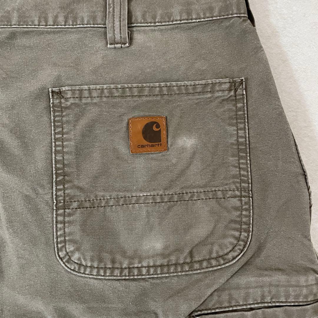 古着 carhartt ハーフパンツ サイズ38 カーキ