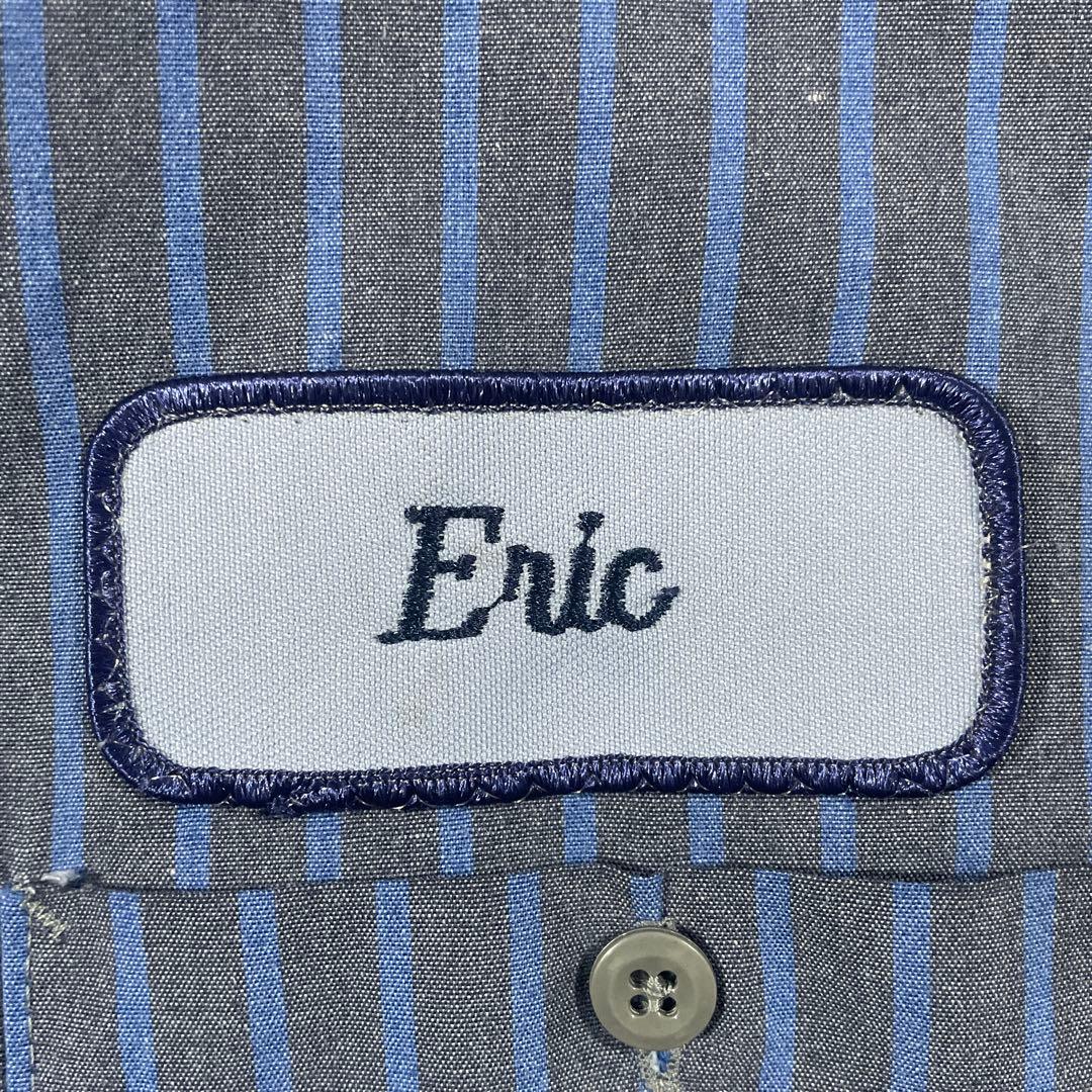 古着 VAN DYNE CROTTY 長袖ワークシャツ サイズL 企業ロゴ