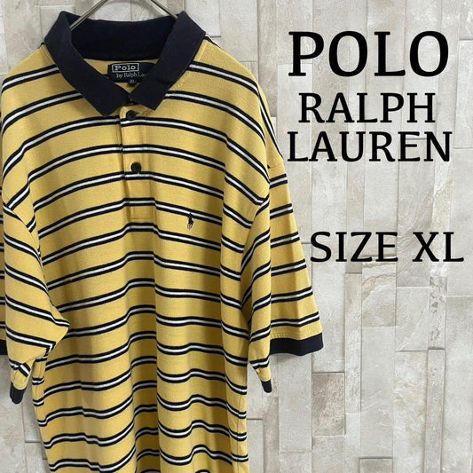 90s POLO RALPH LAUREN ポニー刺繍 半袖ポロシャツ ボーダー