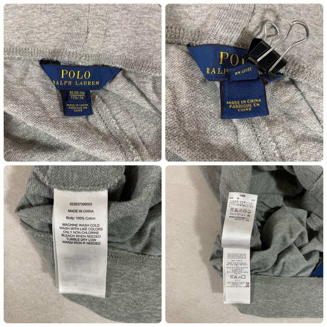 【美品】POLO RALPH LAUREN ハーフパンツ ビックポニー グレー