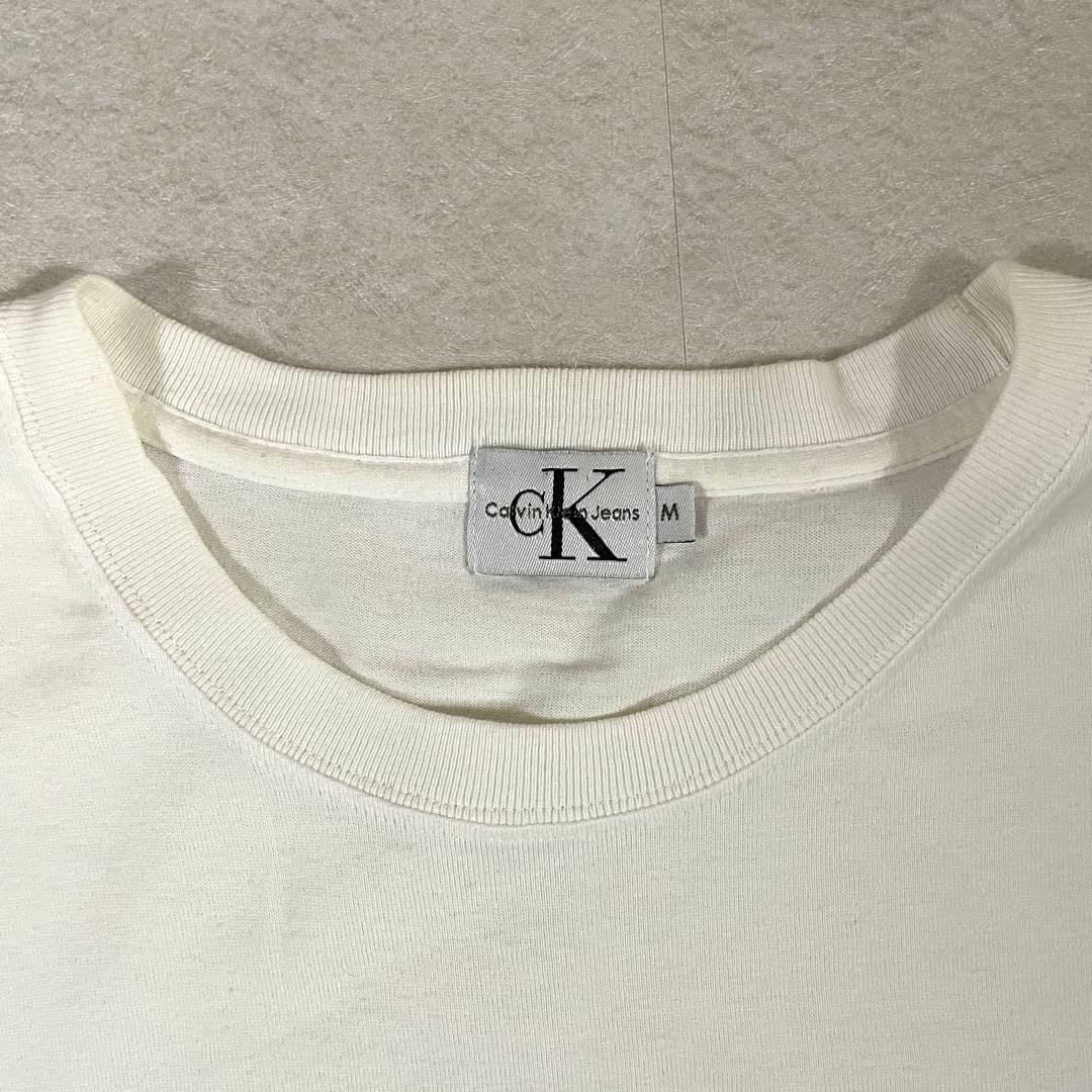 古着 Calvin Klein Jeans 半袖Tシャツ サイズM ホワイト