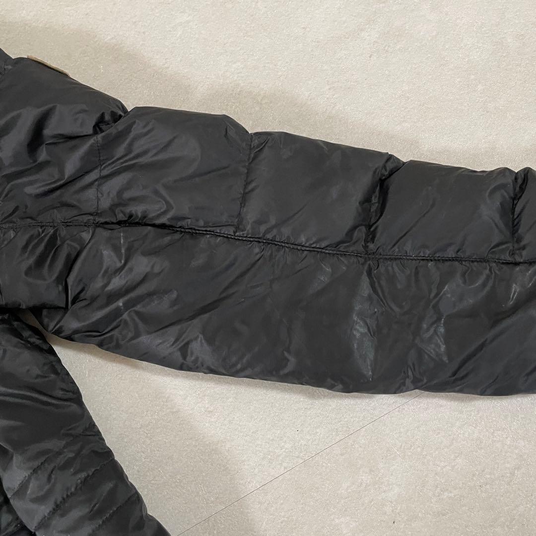 古着 ザノースフェイス ボア付き ロングダウンコート ホワイトレーベル M 黒