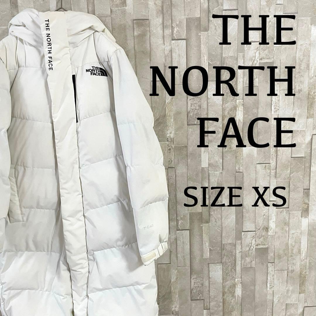 古着 THE NORTH FACE ロングダウンジャケット T-Ball 白色