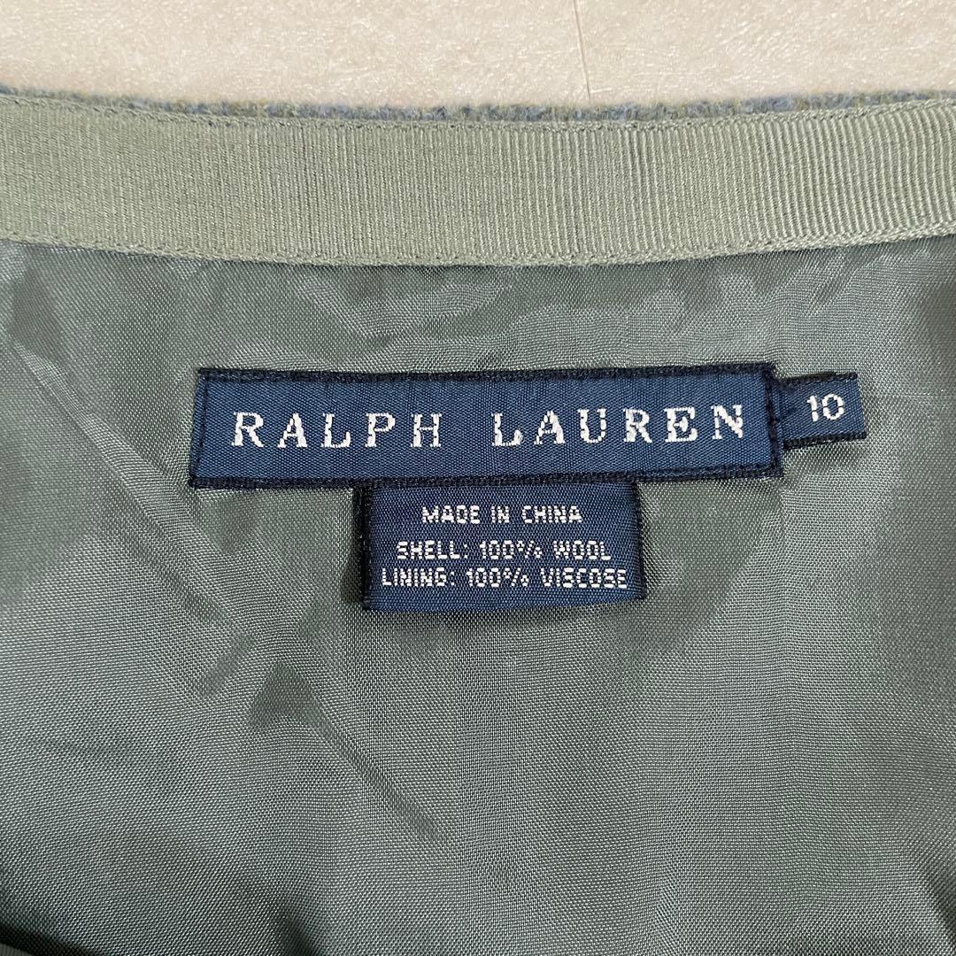 【美品】90s RALPH LAUREN ウールスカート サイズ10