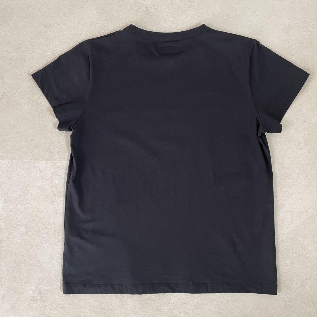 【美品】agnès b 半袖Tシャツ サイズ2 ブラック ポワンディロニー