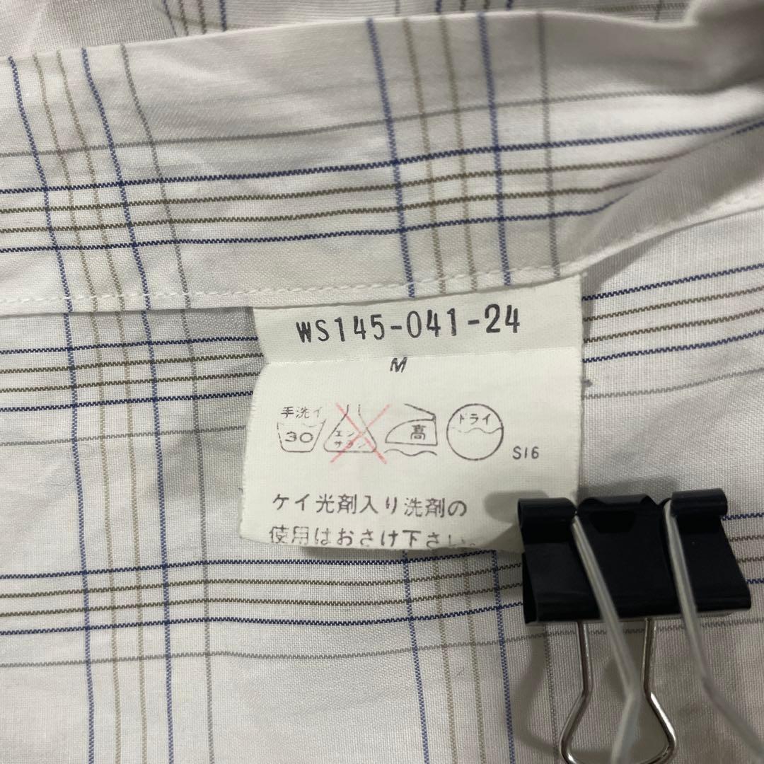 90s BURBERRY 長袖シャツ チェック柄 Mサイズ ホワイト – OMNISTYLE