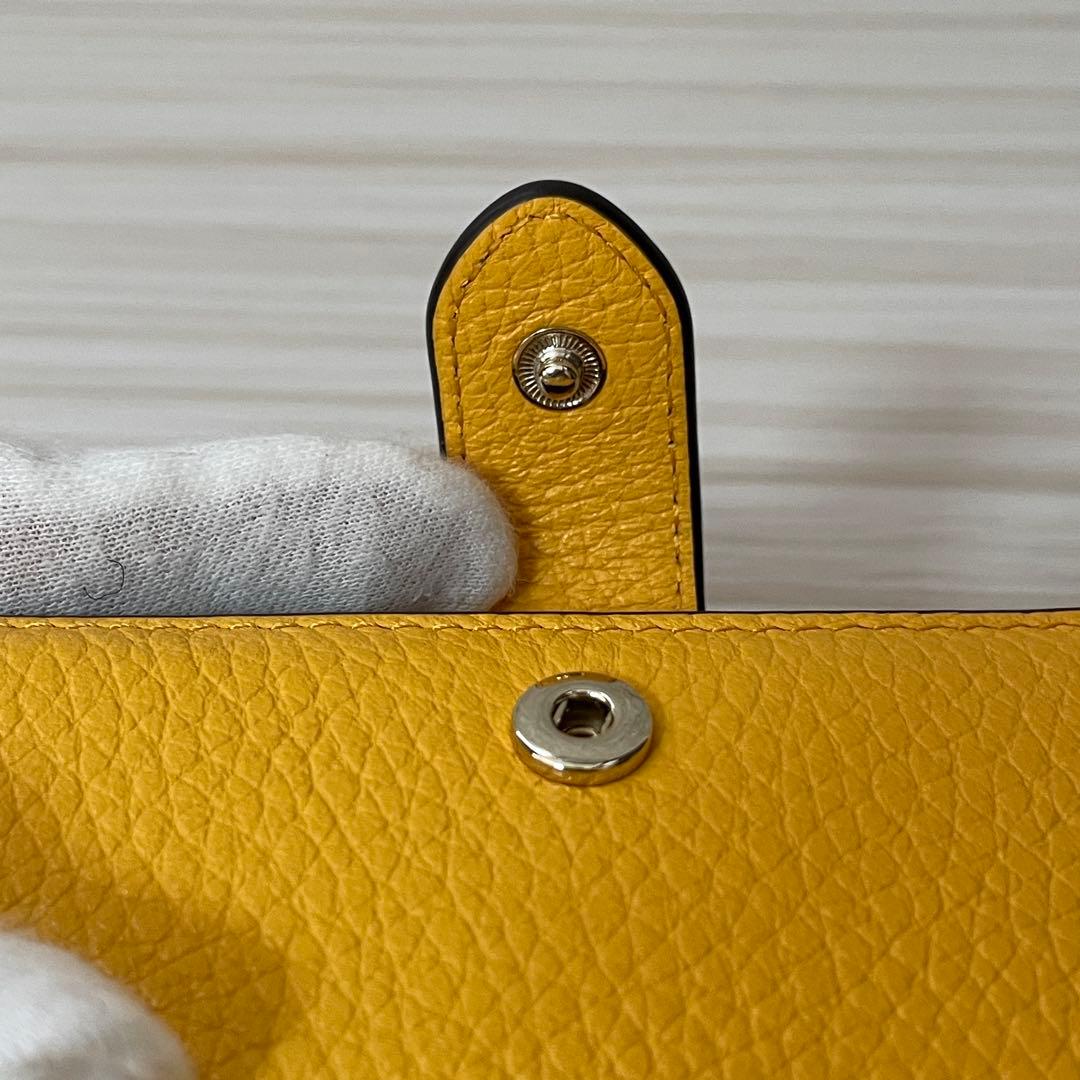 訳あり新品 kate spade 二つ折り財布 イエロー