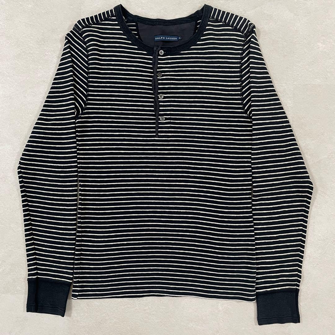 【美品】POLO RALPH LAUREN 長袖カットソー ボーダー Lサイズ