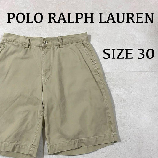 90s POLO RALPH LAUREN ハーフパンツ サイズ30 ベージュ