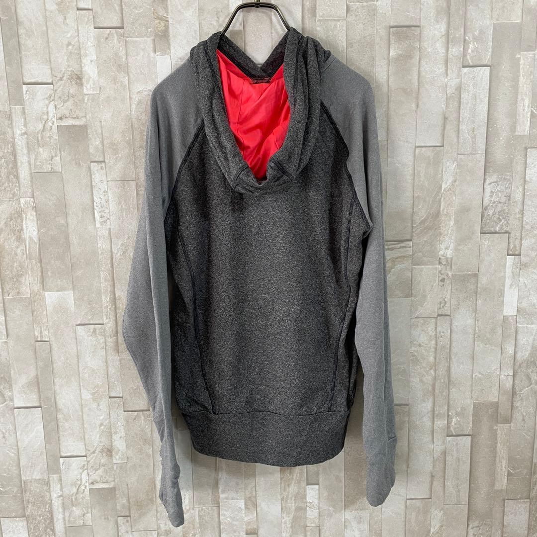 【美品】adidas プルオーバー パーカー climalite グレー M