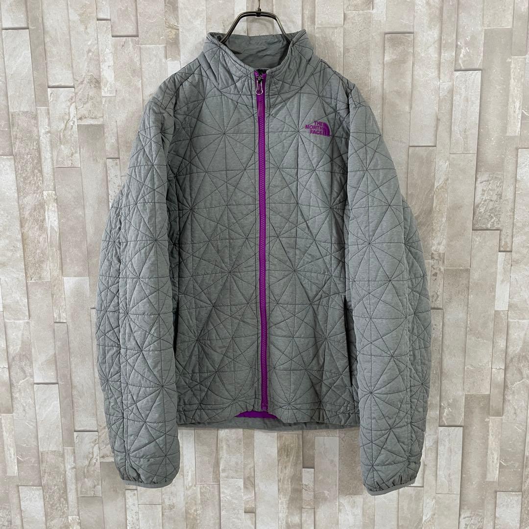 古着 THE NORTH FACE キルティングジャケット サイズL グレー