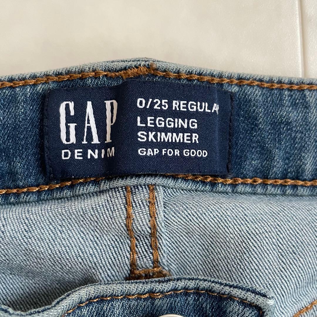 【美品】GAPダメージデニムパンツ メンズ 0/25サイズ ブルー