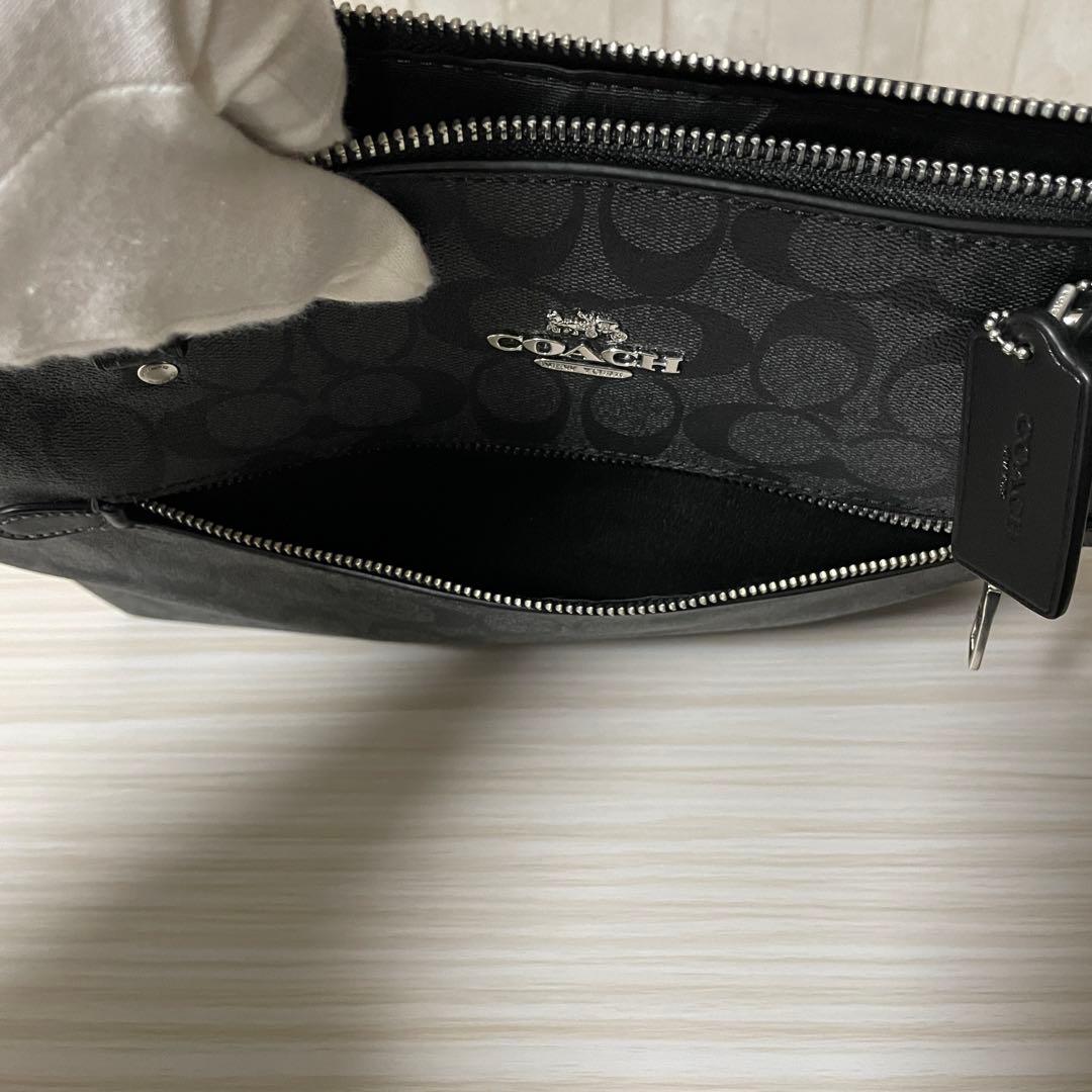 訳あり新品 COACH トートバッグ シグネチャー柄 ブラック