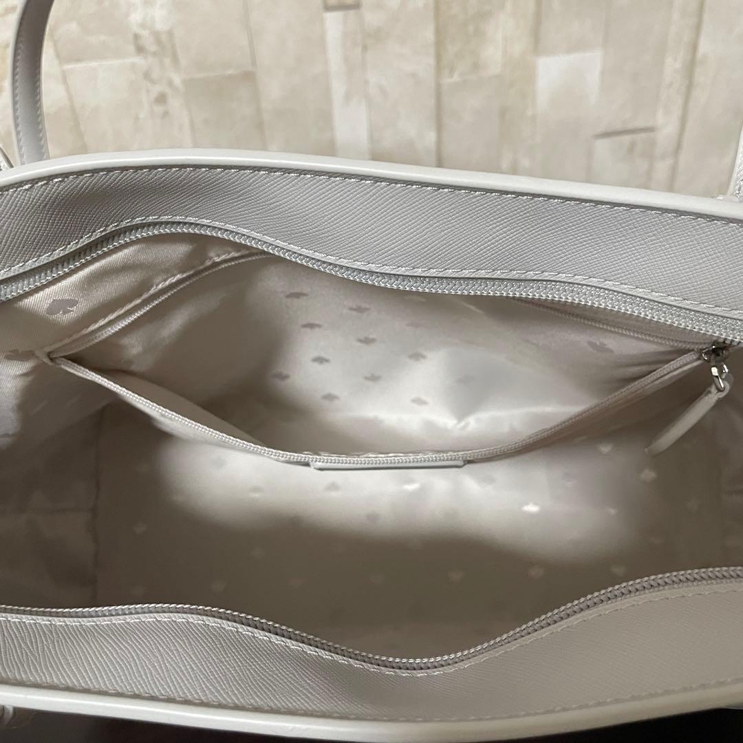 訳あり新品 kate spade トートバッグ プラチナグレー