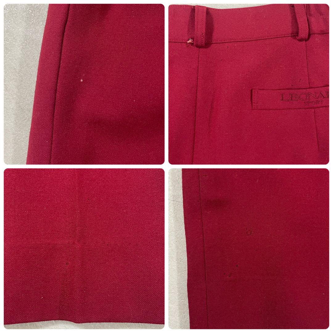 古着 LEONARD SPORT パンツ 日本製 サイズ76 ワインレッド