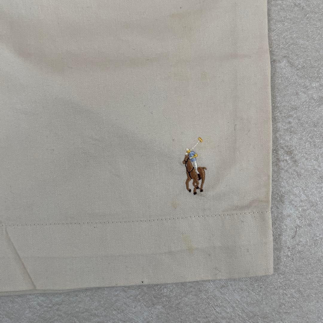 古着 POLO RALPH LAUREN ハーフパンツ サイズL クリーム色