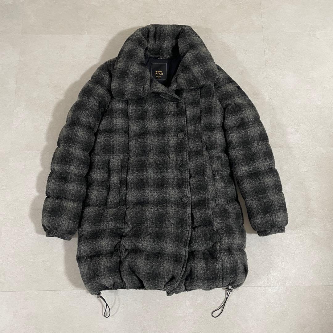 古着 TATRAS ダウンジャケット サイズ03 チェック柄