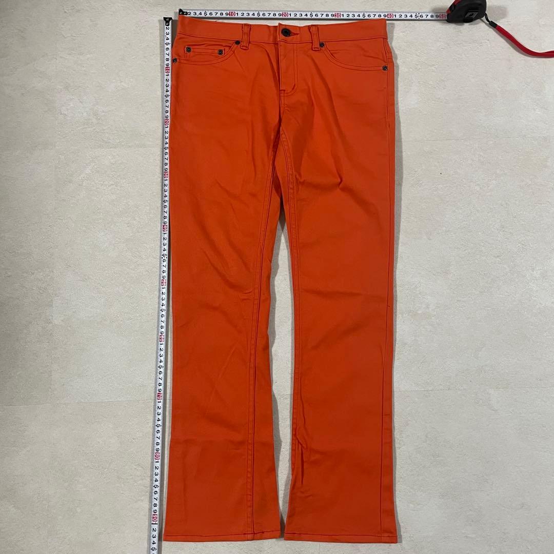 古着 HYSTERIC GLAMOUR ストレートデニム オレンジ Mサイズ