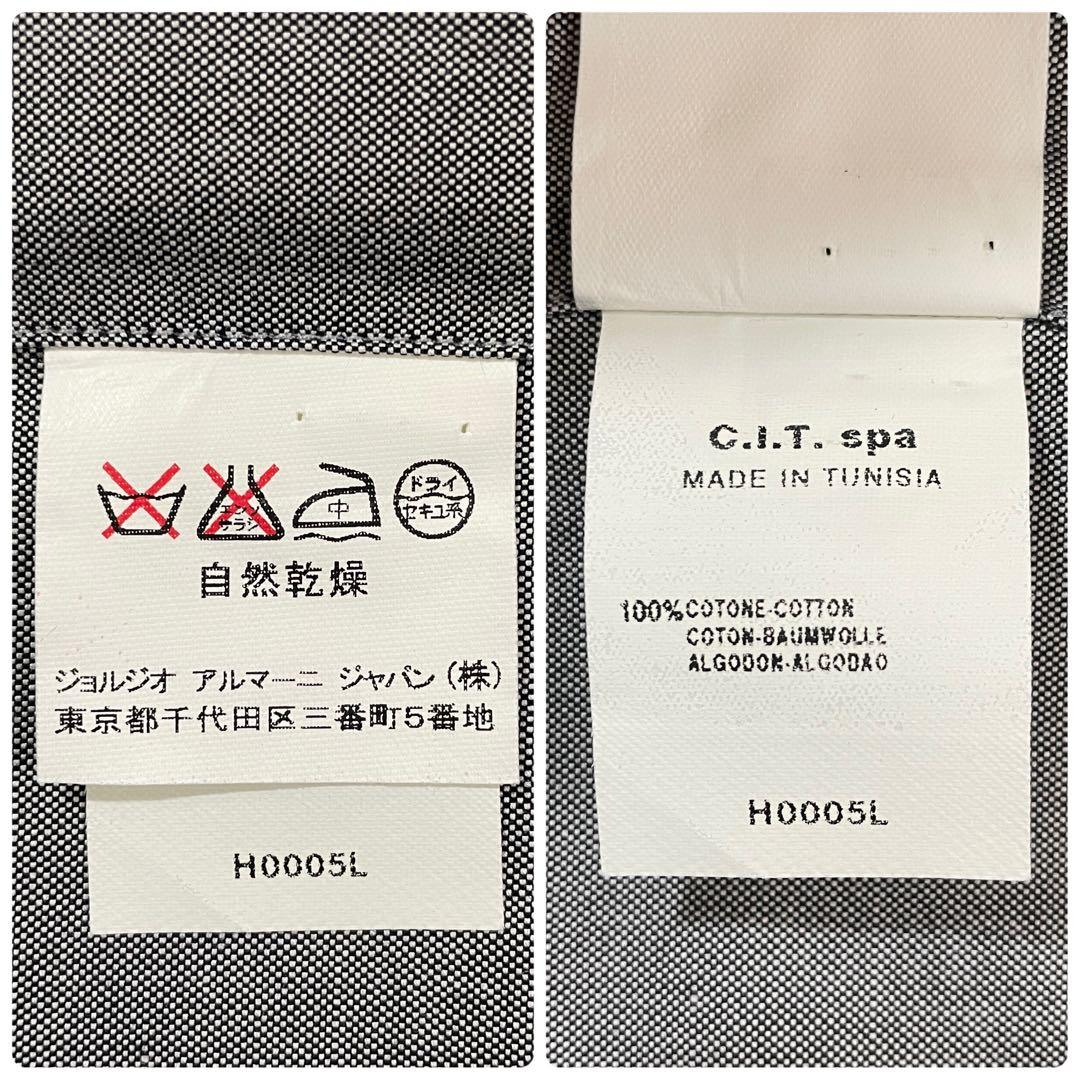 古着 ARMANI COLLEZIONI 長袖シャツ サイズ40 グレー